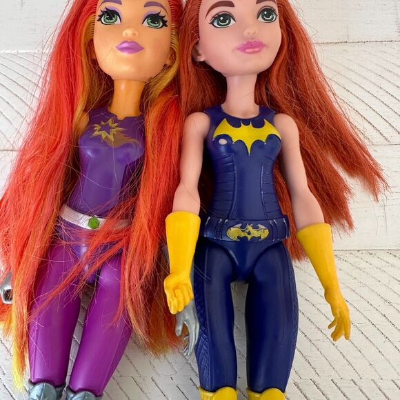 DC Super Hero Girls 12" Mattel Fashion Doll Lot of 2 Batgirl and Starfire - Picture 4 of 10